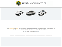 Tablet Screenshot of lotus-konfigurator.de